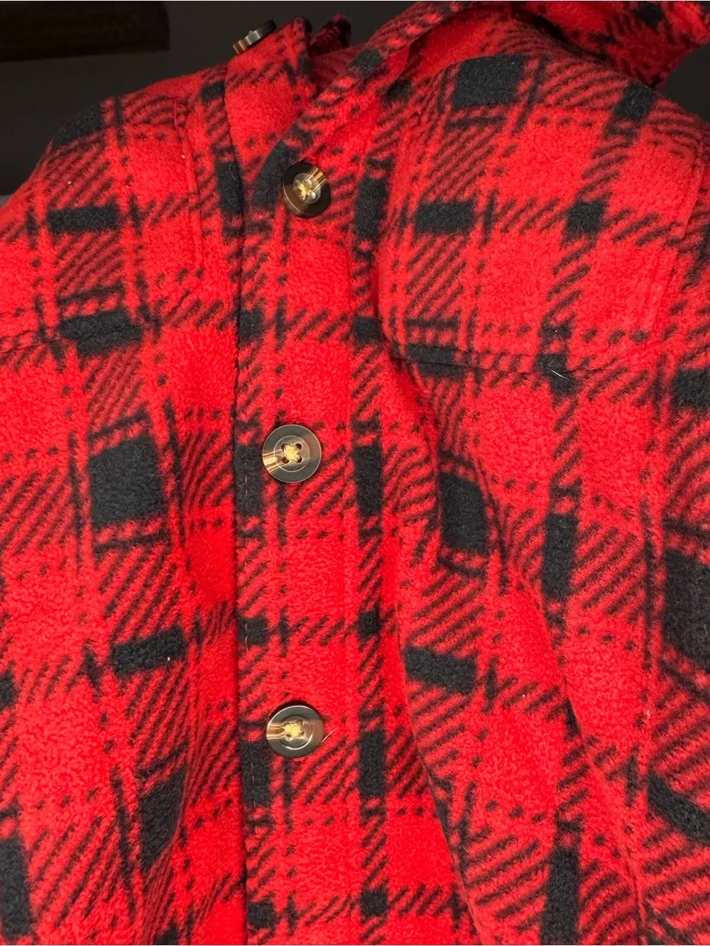 Carter’s Plaid Button Up Fleece